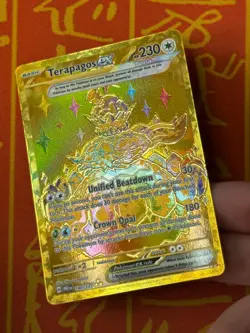 POKEMON TCG TERAPAGOS EX 180/131 GOLD FULL ART NEAR MINT PRISMATIC EVOLUTION - Image 4