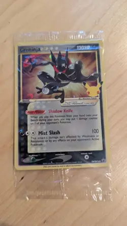 Pokemon Greninja Gold Star SWSH144 Promo Sealed Celebrations Pack NM - Image 2