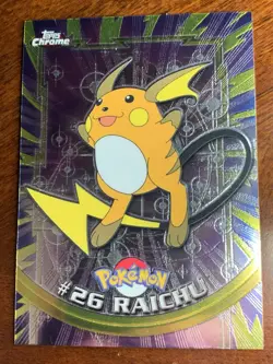 2000 Topps Chrome Pokemon Series 1 #26 Raichu (B) FREE COMBINED SHIPPING - Image 1