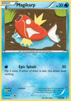 POKEMON CARD MAGIKARP 22/83 NO 129 FISH POKEMON TCG CCG - Image 1