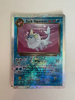 Pokemon Dark Vaporeon 9/110 Legendary Collection Reverse Holo LP - Image 1