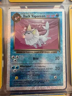 Pokemon Dark Vaporeon 9/110 Legendary Collection Reverse Holo LP - Image 2