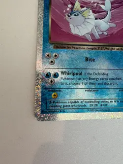 Pokemon Dark Vaporeon 9/110 Legendary Collection Reverse Holo LP - Image 5