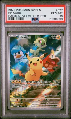PSA 10 Pikachu 2023 Pokemon Svp En-Sv Black Star Promo #027 - Image 1