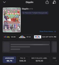 Pokemon Dipplin 170 Sv06 Twilight Masquerade Illustration Rare Full Art Holo - Image 4