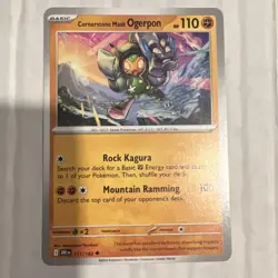 Pokemon TCG | Cornerstone Mask Ogerpon #111 | Scarlet & Violet - Destined Rivals - Image 1