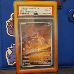 Pokemon Sv08 Surging Sparks Mesprit 204/191 Illustration Rare Holo PSA 10 - Image 1