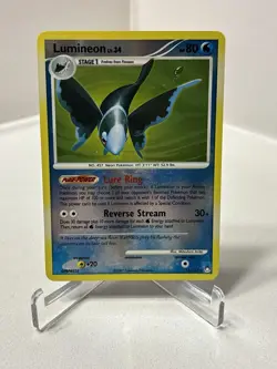 Pokemon 11/123 Lumineon Mysterious Treasures Reverse Holo Rare - Image 1