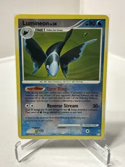 Pokemon 11/123 Lumineon Mysterious Treasures Reverse Holo Rare - Image 5