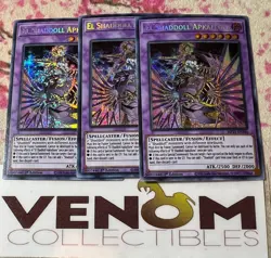 3x (M/NM) - El Shaddoll Apkallone - MP21-EN246 -Secret Rare - 1st Edition YuGiOh - Image 1