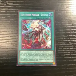 Yugioh Sky Striker Mobilize - Linkage! L26D-ENS22 Secret Rare 1st Edition - Image 1