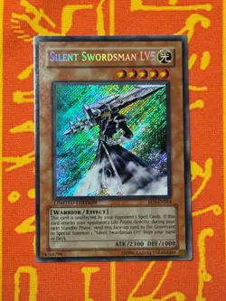 YUGIOH SILENT SWORDSMAN LV5 SECRET RARE EXCELLENT EEN-ENSE4 - Image 1