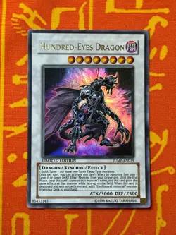YUGIOH HUNDRED-EYES DRAGON ULTRA RARE EXCELLENT JUMP-EN039 - Image 1