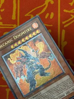 YUGIOH VOLCANIC DOOMFIRE ULTIMATE RARE 1ST EDITION EXCELLENT FOTB-EN008 - Image 4