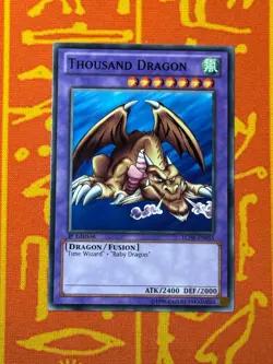 YUGIOH THOUSAND DRAGON COMMON 1ST EDITION NM LCJW-EN055 - Image 1
