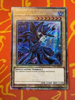 YUGIOH DARK MAGICIAN QUARTER CENTURY SECRET RARE NM RA04-EN001 - Image 1
