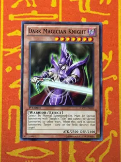 YUGIOH DARK MAGICIAN KNIGHT COMMON 1ST EDITION NEAR MINT LCYW-EN028 NA PRINT - Image 1