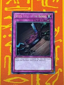 YUGIOH SEVEN TOOLS OF THE BANDIT SECRET RARE 1ST EDITION NM LCYW-EN089 EU PRINT - Image 1