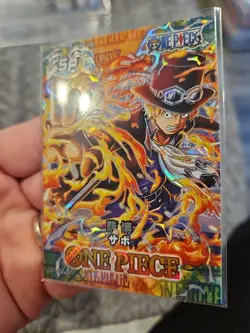 One Piece Trading Card Sabo Collector Thick Card Stock Holo SP - Image 2