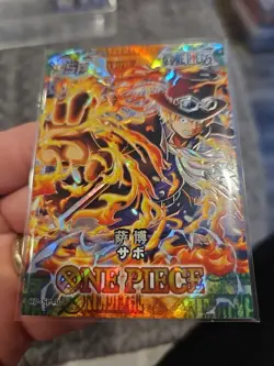 One Piece Trading Card Sabo Collector Thick Card Stock Holo SP - Image 3