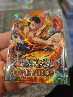 One Piece Trading Card Portgas D. Ace Collector Thick Card Stock Foil Holo SP - Image 3