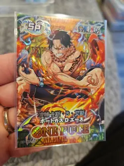 One Piece Trading Card Portgas D. Ace Collector Thick Card Stock Foil Holo SP - Image 4