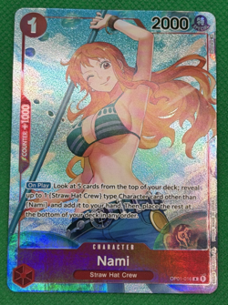 One Piece CCG BETA Nami Alt Art Romance Dawn OP01-016 Pre-Errata 🔥 x1 - Image 2
