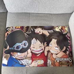 Official One Piece "Three Brothers" Regionals 2023 Finalist Playmat New/Unplayed - Image 2
