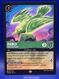 Disney Lorcana Diablo Devoted Herald 70/204 Legendary EN 4 Ursula's Return - Image 1