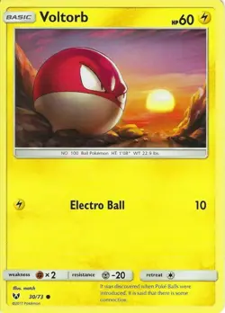 POKEMON CARD VOLTORB 30/73 NO 100 BALL POKEMON TCG CCG - Image 1