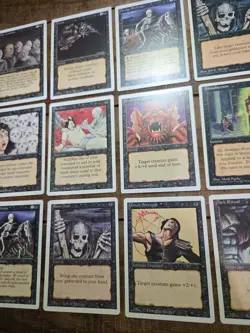 Black 4th Edition Lot of 12 Magic The Gathering LP - Image 2