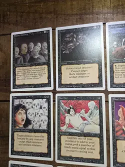 Black 4th Edition Lot of 12 Magic The Gathering LP - Image 3
