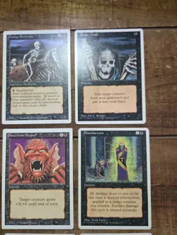 Black 4th Edition Lot of 12 Magic The Gathering LP - Image 5