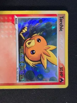 Torchic 69/106 Emerald Pokemon Card Stamped Reverse Holo - Vintage Rare - Image 3