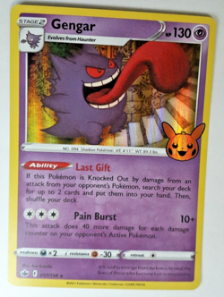 Gengar 057/198 Pokemon Chilling Reign (2021 Trick Or Trade Mini Set) Holo - NM - Image 4
