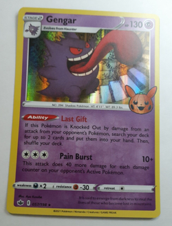 Gengar 057/198 Pokemon Chilling Reign (2021 Trick Or Trade Mini Set) Holo - NM - Image 5
