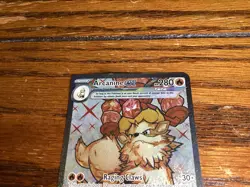 Arcanine ex 224/198 Pokemon Scarlet Violet Base Set Double Rare Full Art Holo LP - Image 2
