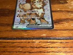 Arcanine ex 224/198 Pokemon Scarlet Violet Base Set Double Rare Full Art Holo LP - Image 3