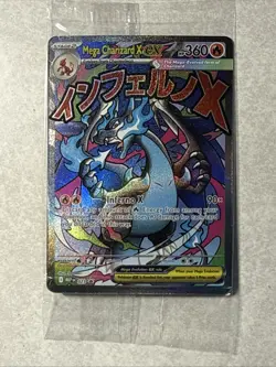 Pokemon TCG Mega Charizard X EX Promo Holo Card Me: Mega Evolution 023 SEALED - Image 5
