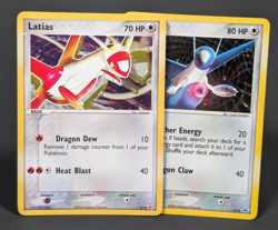 PAIR Latias & Latios SET of 2 cards Holo 4/10 & 2/10 2004 Pokemon TCG EX - Image 1
