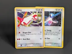 PAIR Latias & Latios SET of 2 cards Holo 4/10 & 2/10 2004 Pokemon TCG EX - Image 2