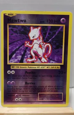 Pokemon TCG Mewtwo 51/108 Reverse Holo Rare Evolutions XY - Image 1