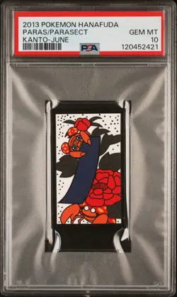 2013 POKEMON HANAFUDA KANTO JUNE PARAS/PARASECT PSA 10 - Image 1