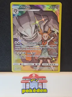 Pokemon Steelix Cosmic Eclipse Pokemon Card 247/236 Secret Rare NM - Image 1