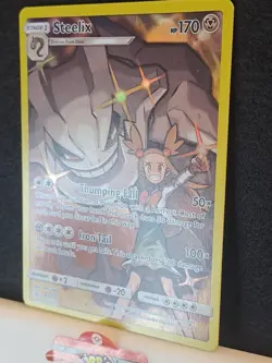 Pokemon Steelix Cosmic Eclipse Pokemon Card 247/236 Secret Rare NM - Image 3