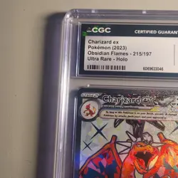 2023 Pokemon Obsidian Flames Charizard ex 215/197 CGC 10 Gem Mint - Image 5