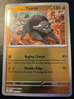 Paldean Tauros 048/094 Reverse Holo Uncommon Phantasmal Flames Pokemon TCG - Image 1