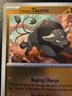 Paldean Tauros 048/094 Reverse Holo Uncommon Phantasmal Flames Pokemon TCG - Image 2