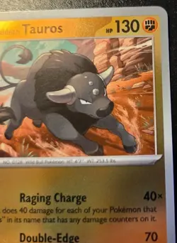 Paldean Tauros 048/094 Reverse Holo Uncommon Phantasmal Flames Pokemon TCG - Image 3
