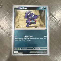 Pokemon Sableye Common Reverse Holo 059/094 Phantasmal Flames 80HP - Image 1